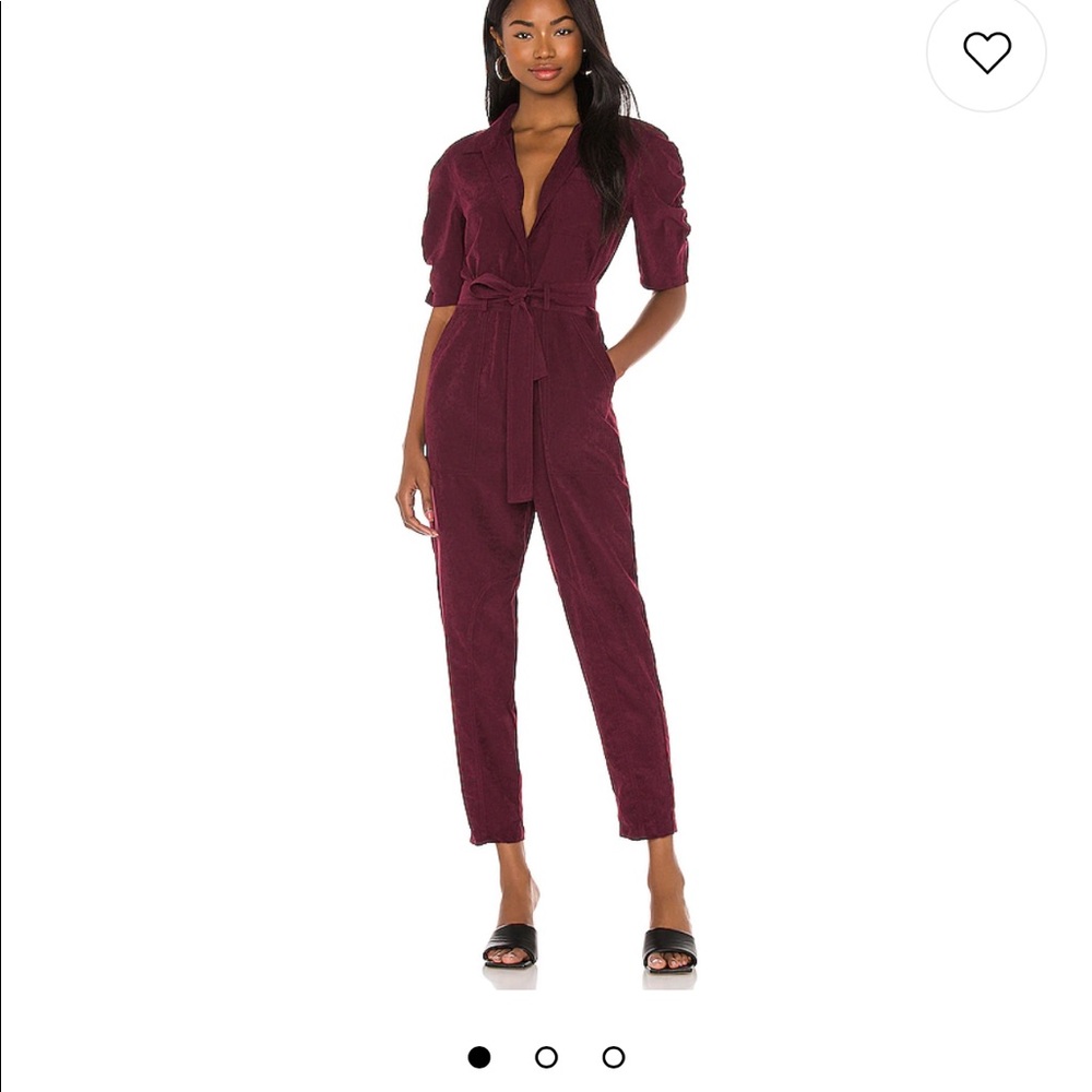 Joie deep wine jumpsuit xs